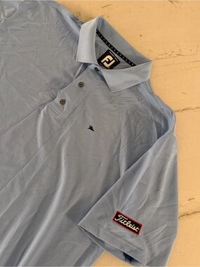 FooTjoy ProDry Pique TITLEIST Golf Polo Shirt Performance Mens 2XL Blue